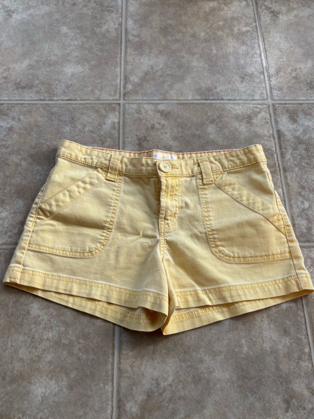 Lei Yellow Denim Juniors Shorts